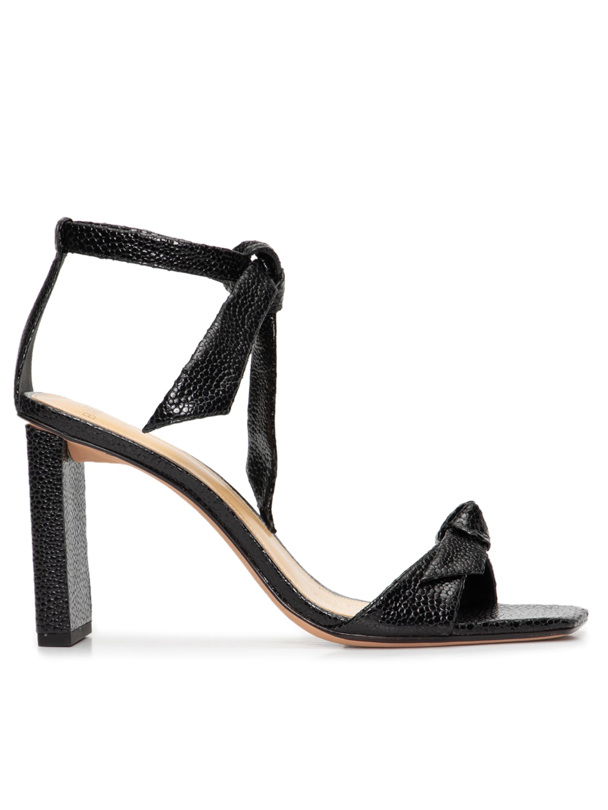 Sandália Feminina Clarita Square Pillar - Preto