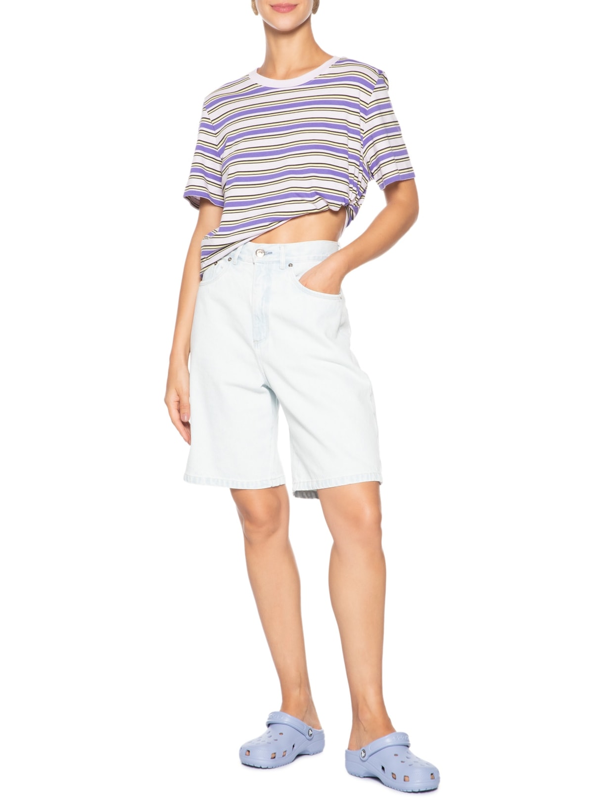 Sandália Feminina Classic Clog Lilás Crocs