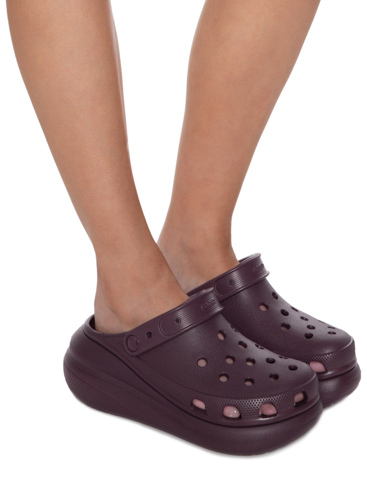 Sandália Feminina Classic Crush Clog Dark Cherry Vinho Crocs