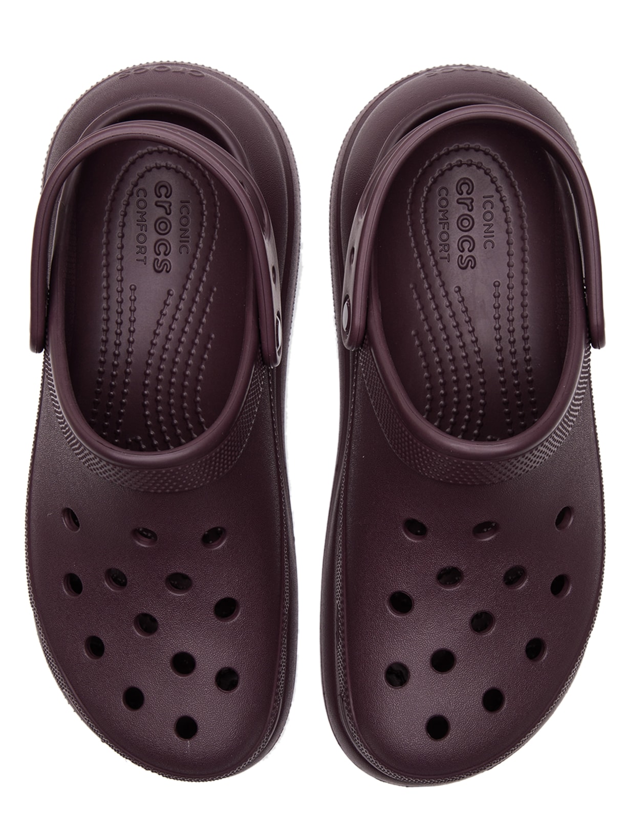 Sandália Feminina Classic Crush Clog Dark Cherry Vinho Crocs