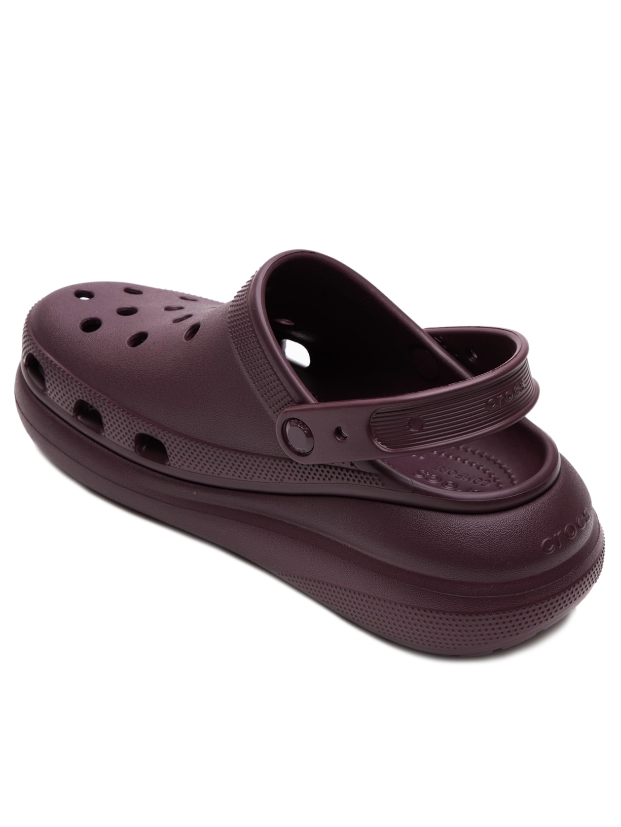 Sandália Feminina Classic Crush Clog Dark Cherry Vinho Crocs