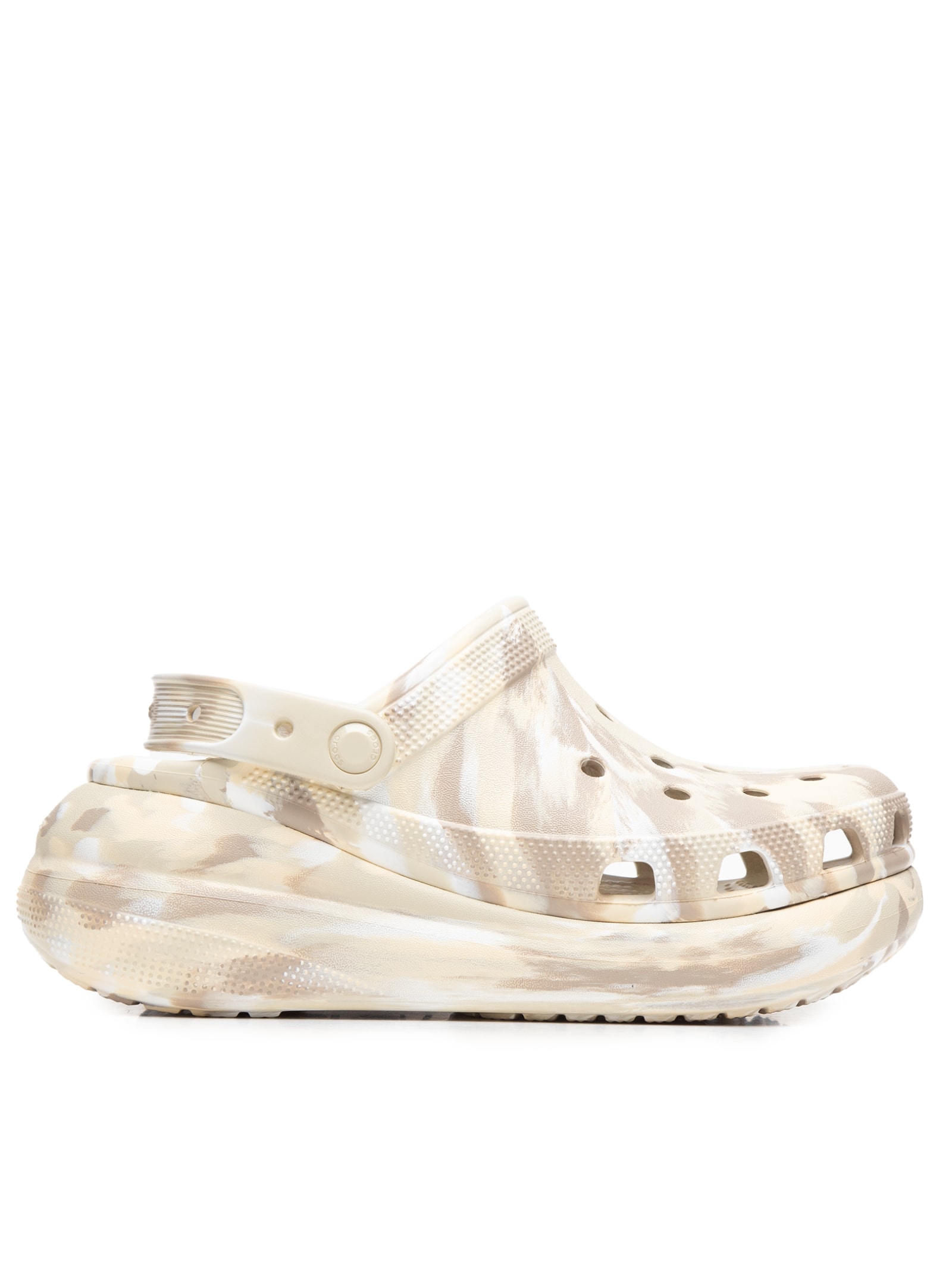 Sandália Feminina Classic Crush Marbled Clog - Crocs - Bege