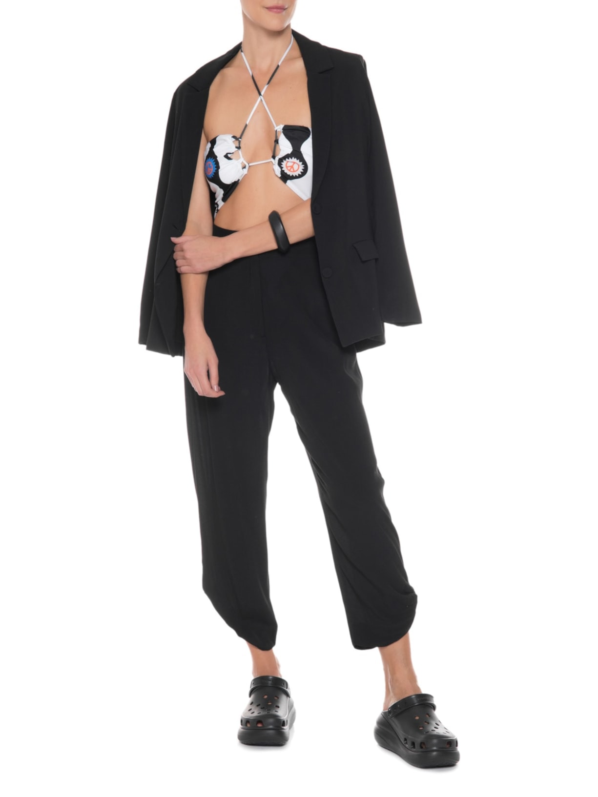 Sandália Feminina Classic Crush Preto Crocs