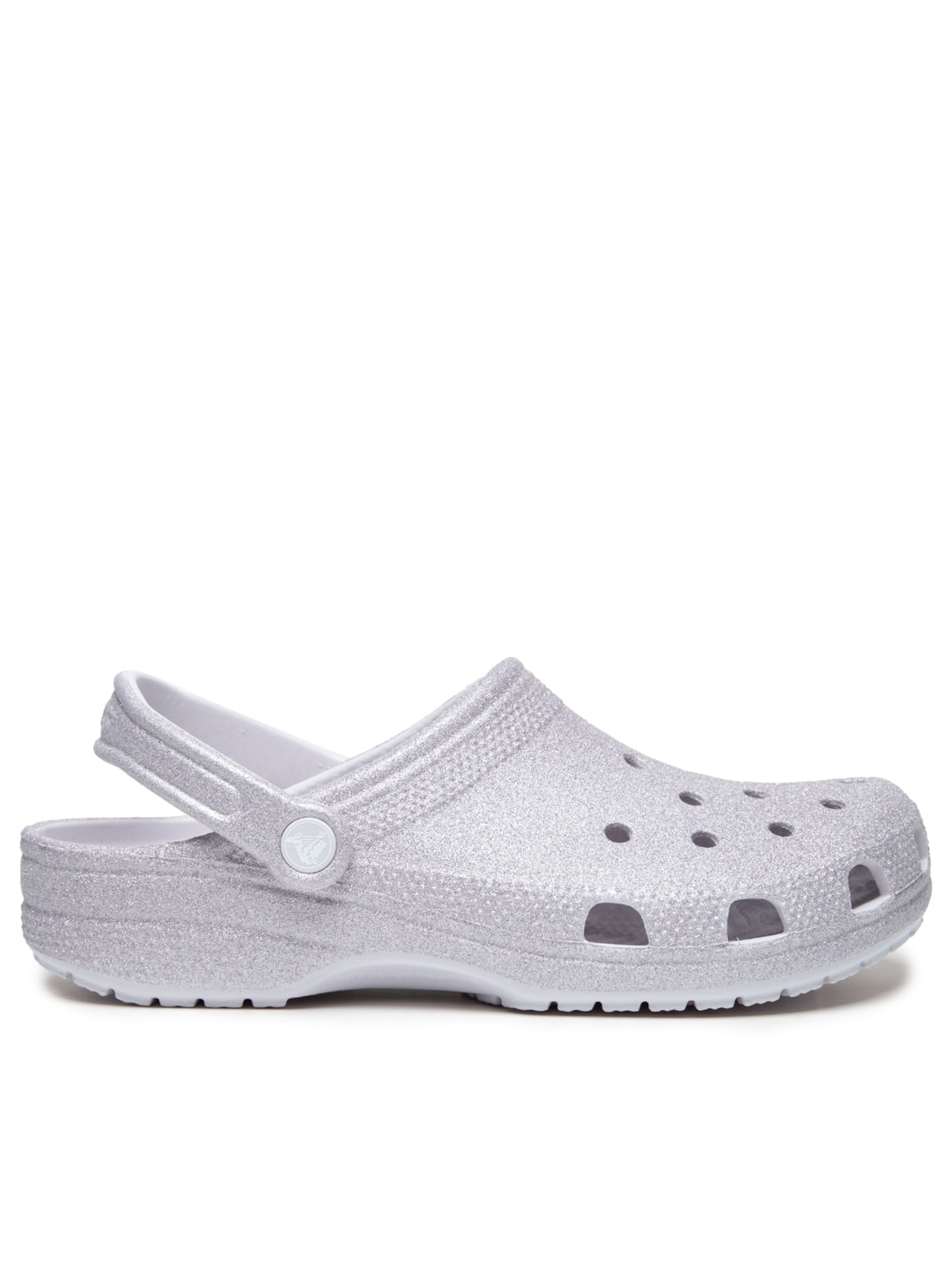 Sandália Feminina Classic Glitter Clog - Branco