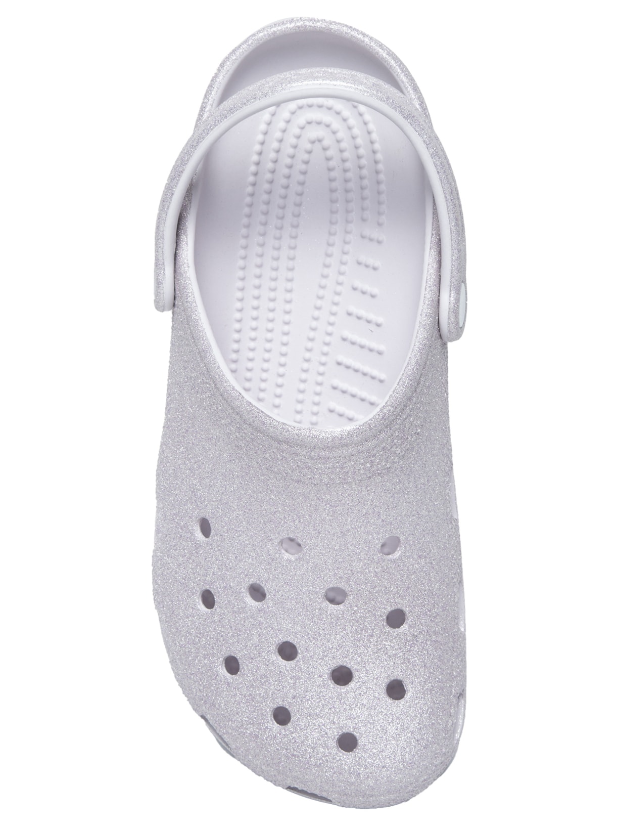 Sandália Feminina Classic Glitter Clog Branco Crocs