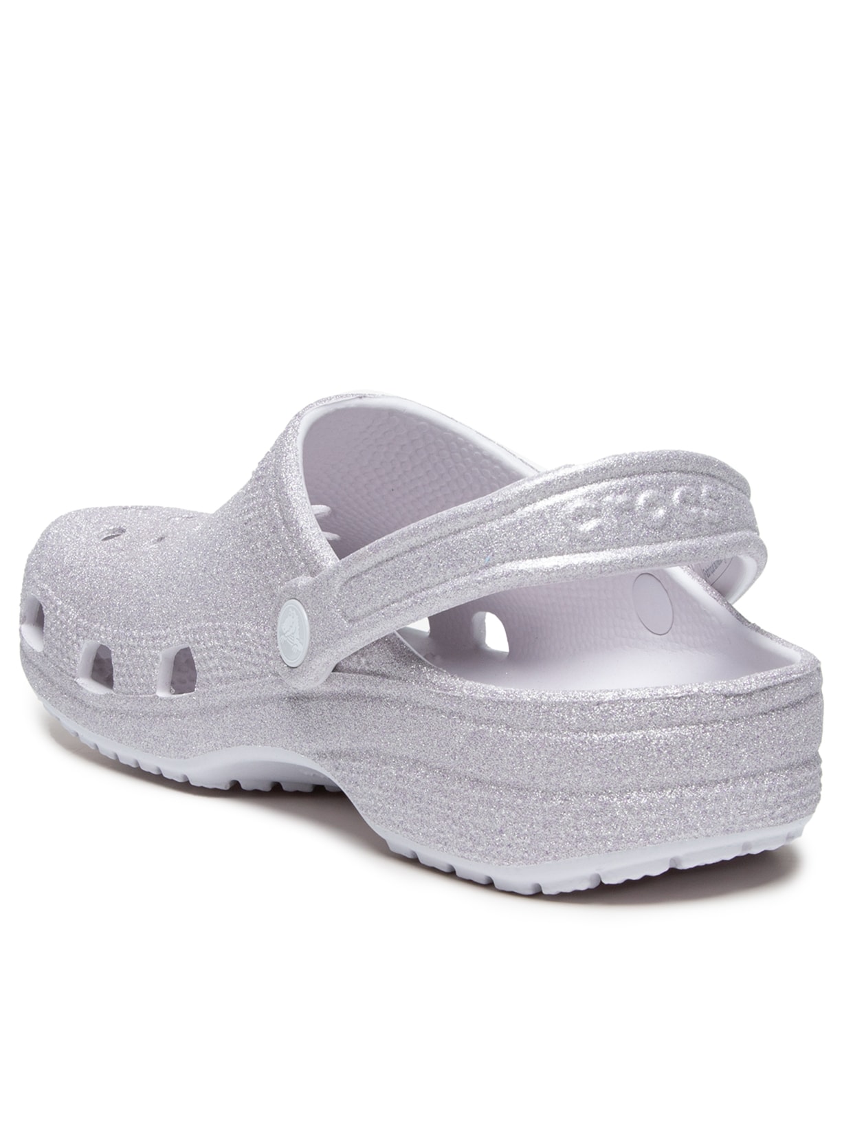 Sandália Feminina Classic Glitter Clog Branco Crocs