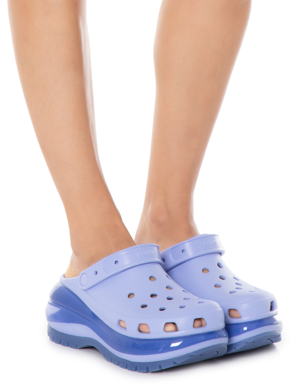 Sandália Feminina Classic Mega Crush Clog Roxo Crocs