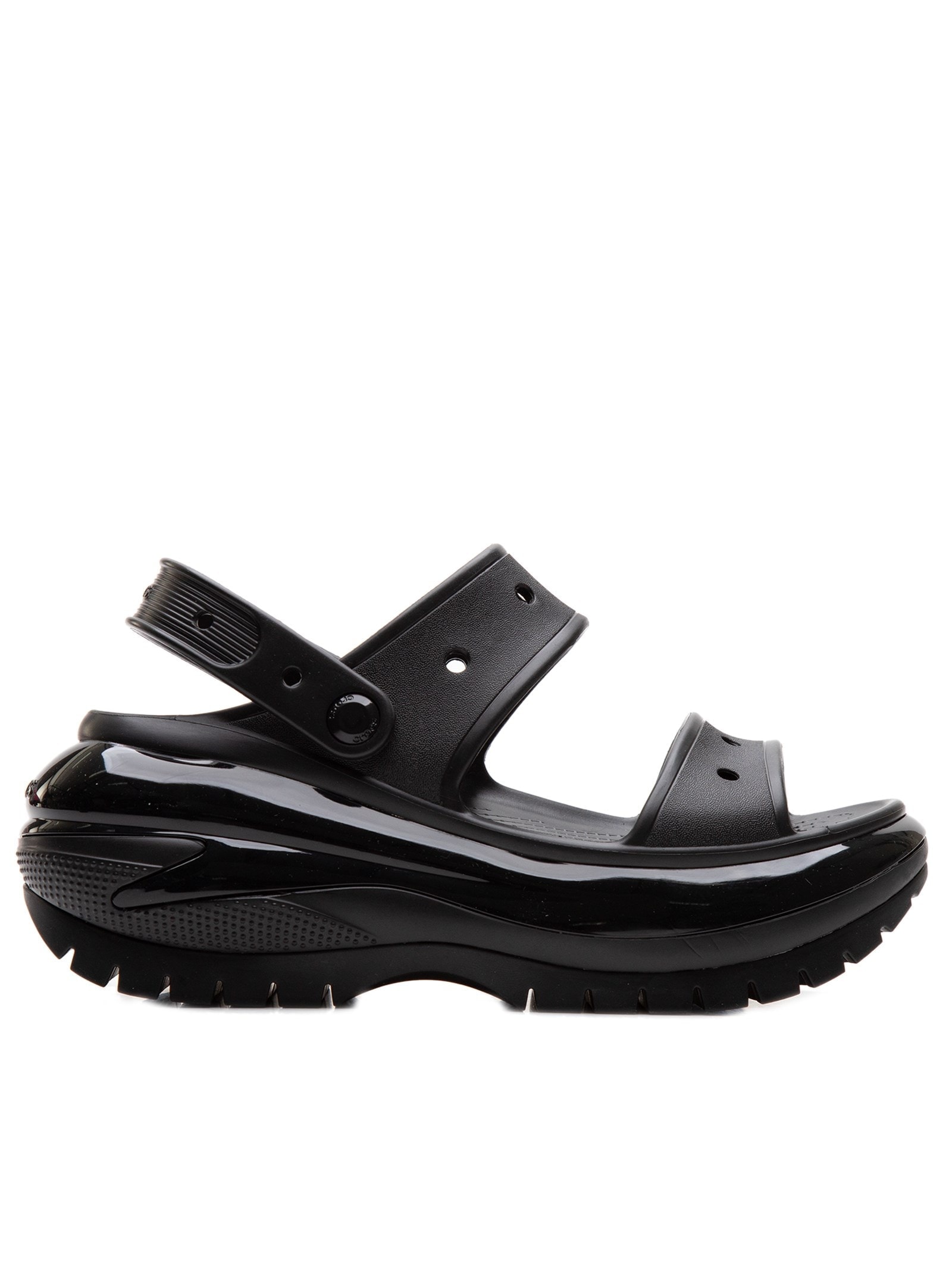 Crocs - Sandália Feminina Classic Mega Crush - Preto