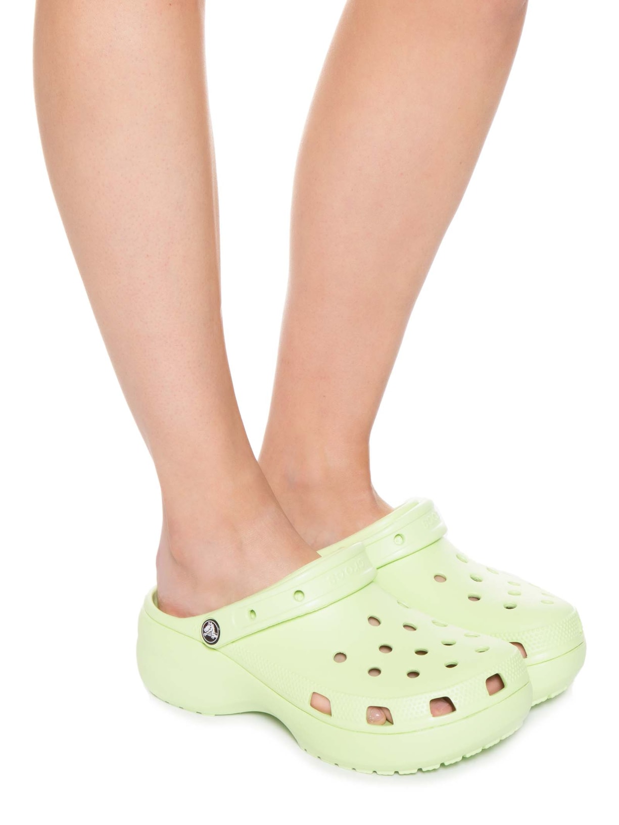 Sandália Feminina Classic Platform Clog Verde Crocs