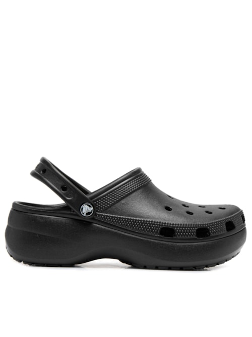Sandália Feminina Classic Platform Lined Clog - Preto