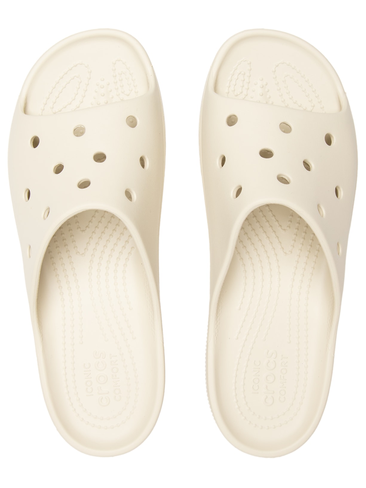 Sandália Feminina Classic Platform Slide Bege Crocs