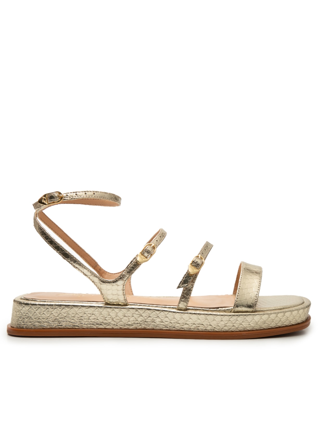 Sandália Feminina Cobra Metal - Dourado