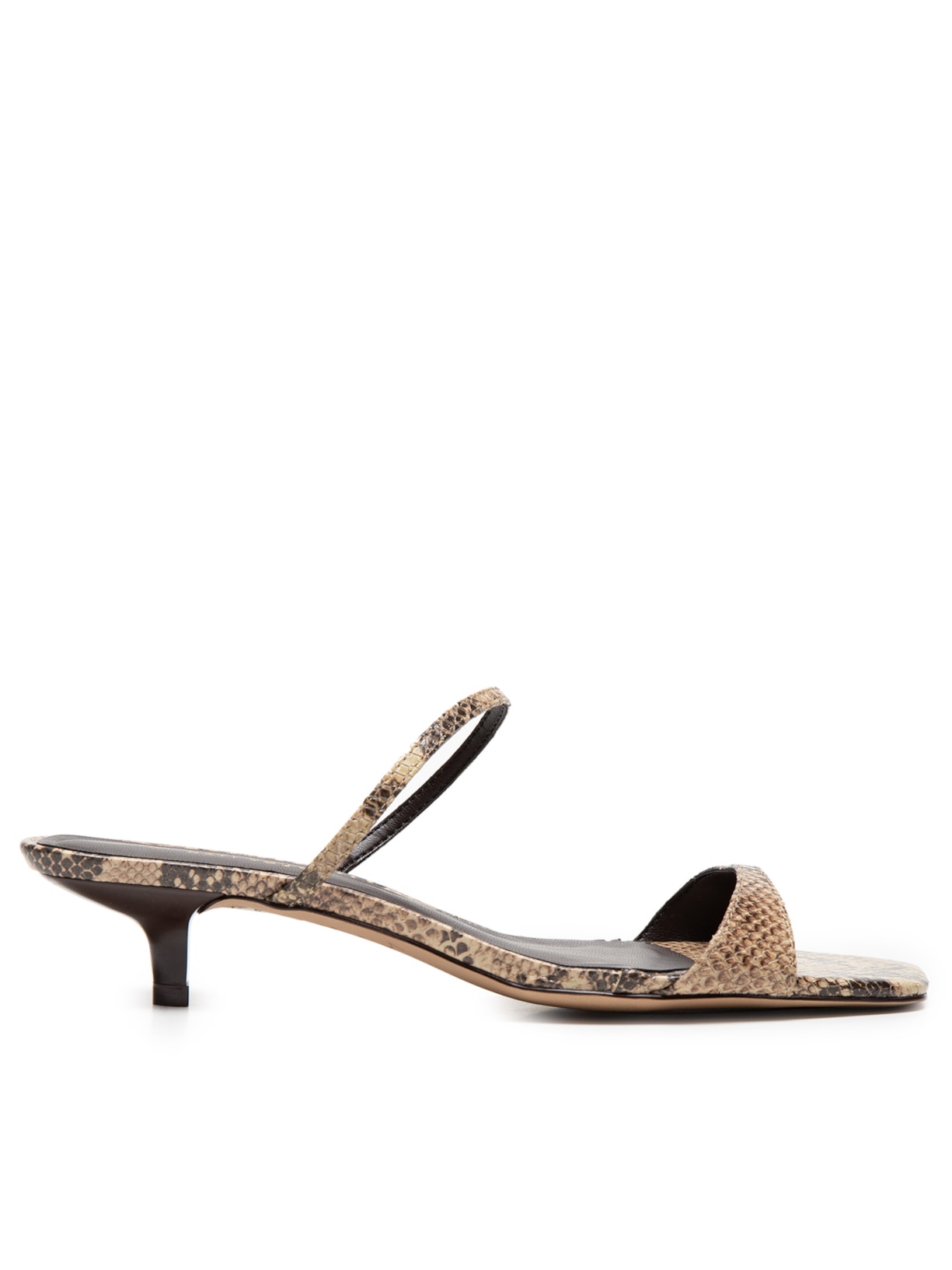 Sandália Feminina Cobra Python Natural - Animal Print