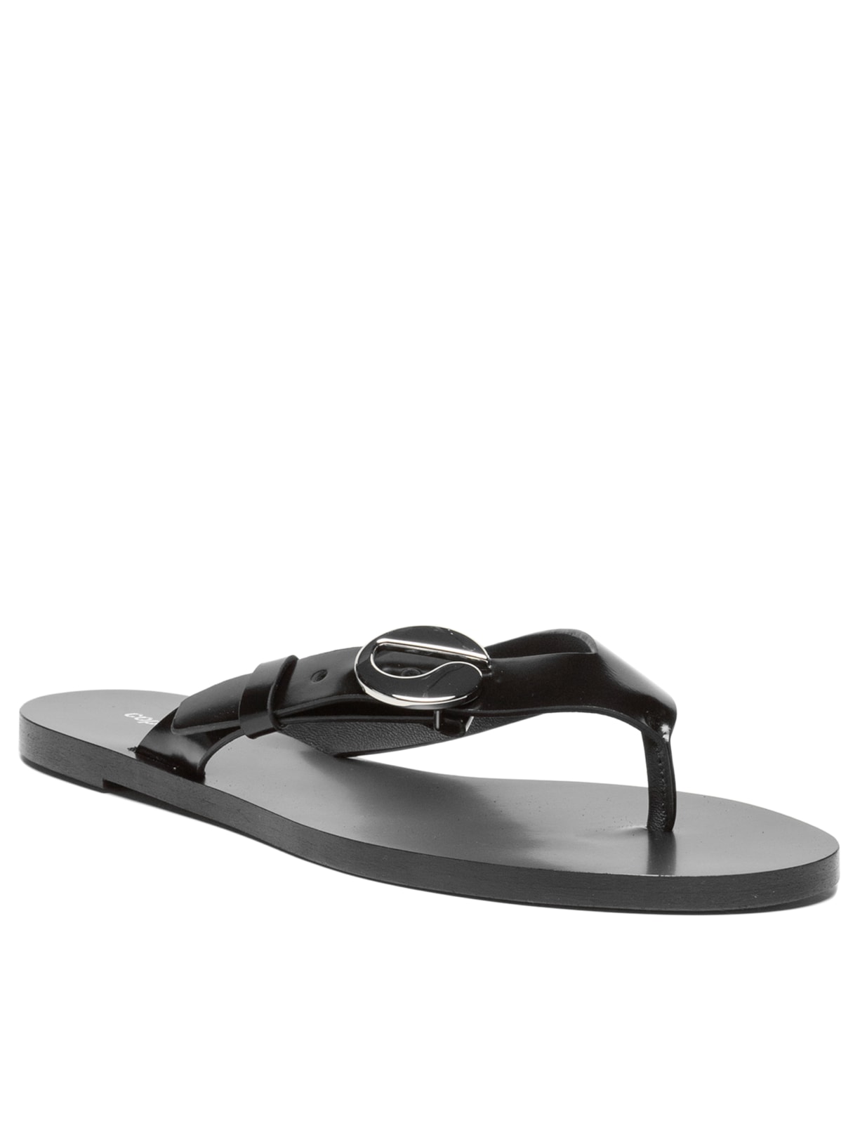 Sandália Feminina Com Logo Flip Flops Preto Coperni