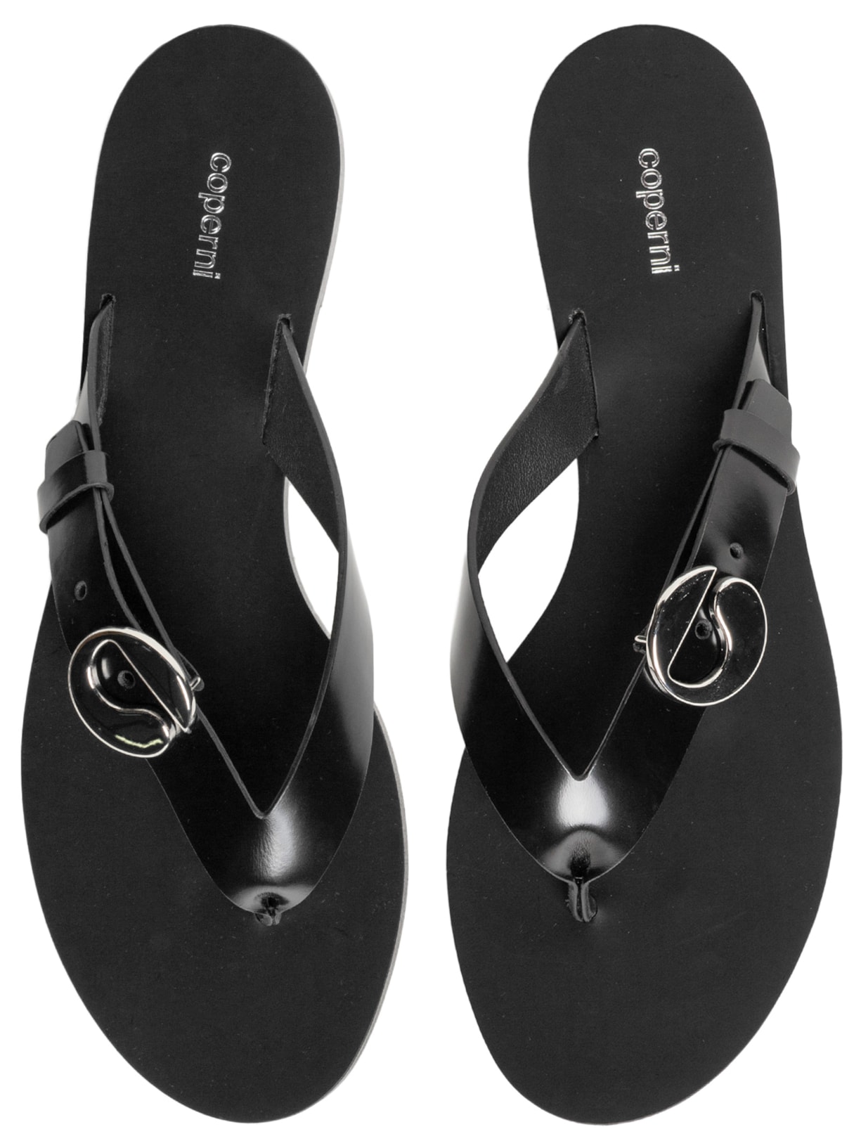 Sandália Feminina Com Logo Flip Flops Preto Coperni