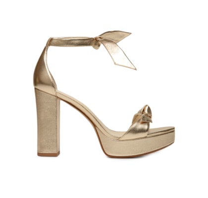 Sandália Feminina com Salto Mabeleh - Dourado