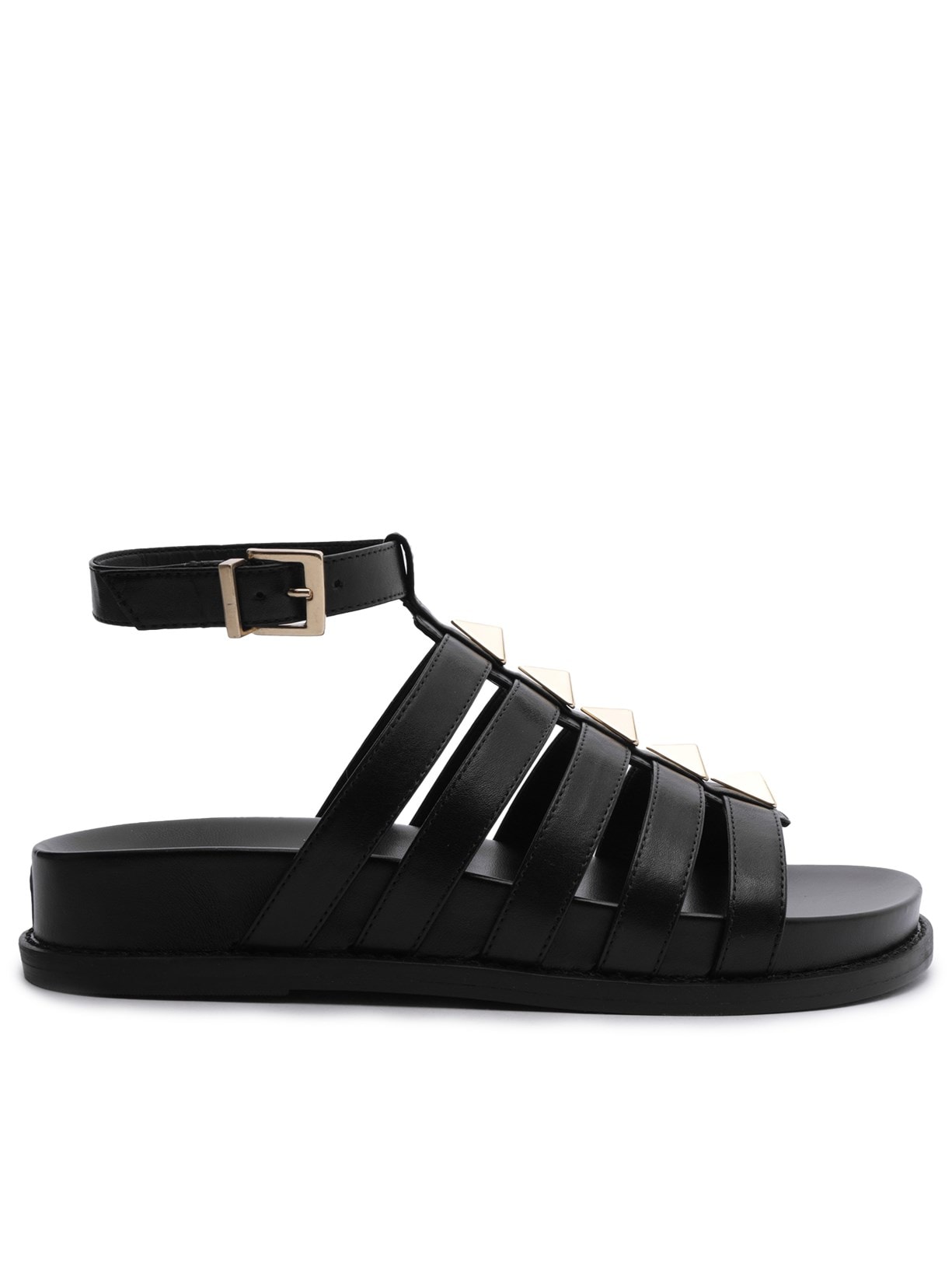 Sandália Feminina Couro - Preto