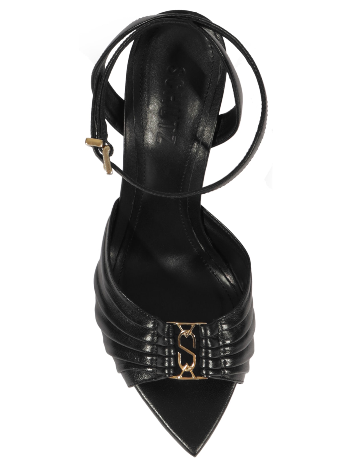 Sandália Feminina Couro Preto Schutz