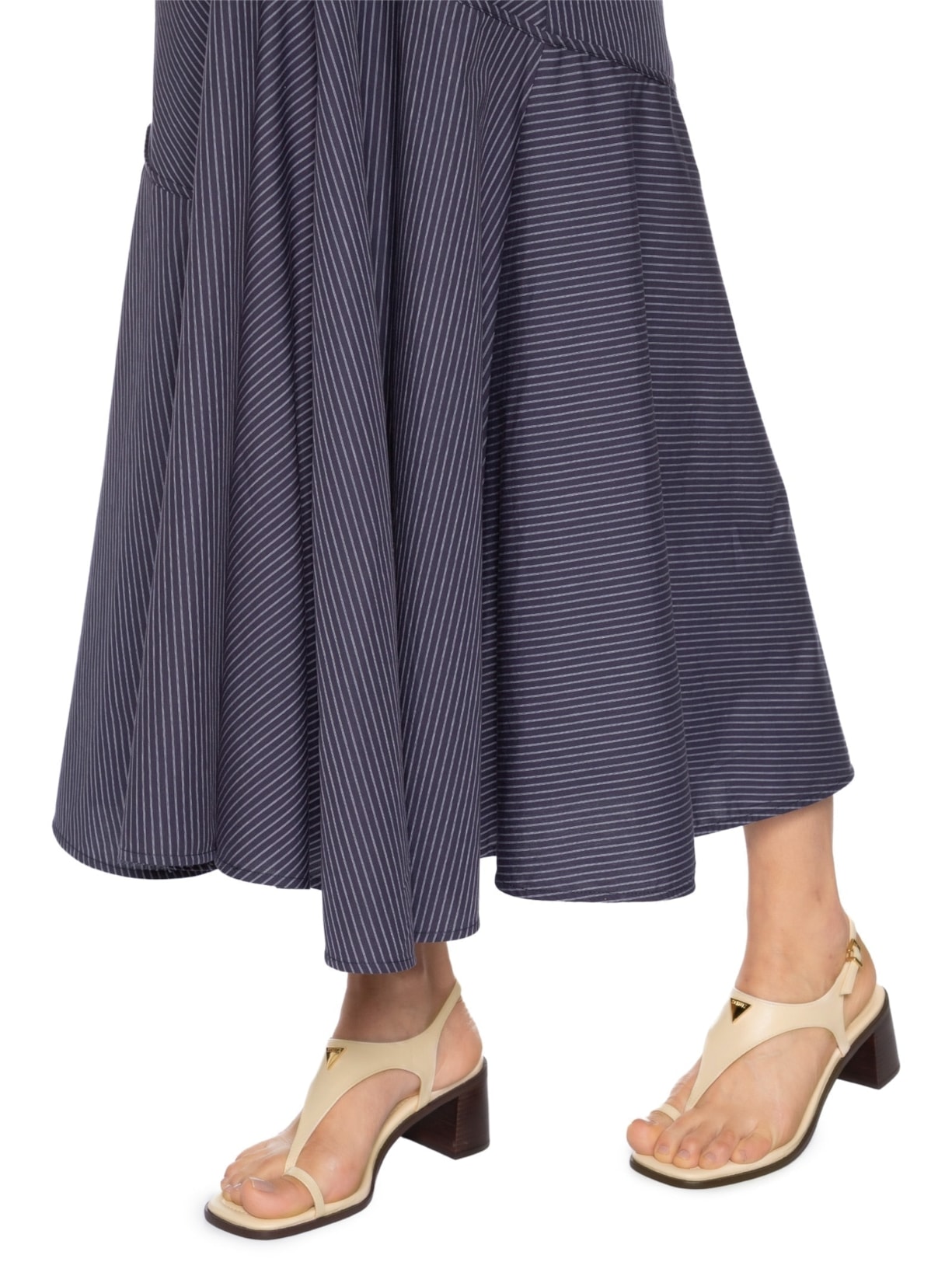 Sandália Feminina Couro Salto Médio Bloco Branco Schutz