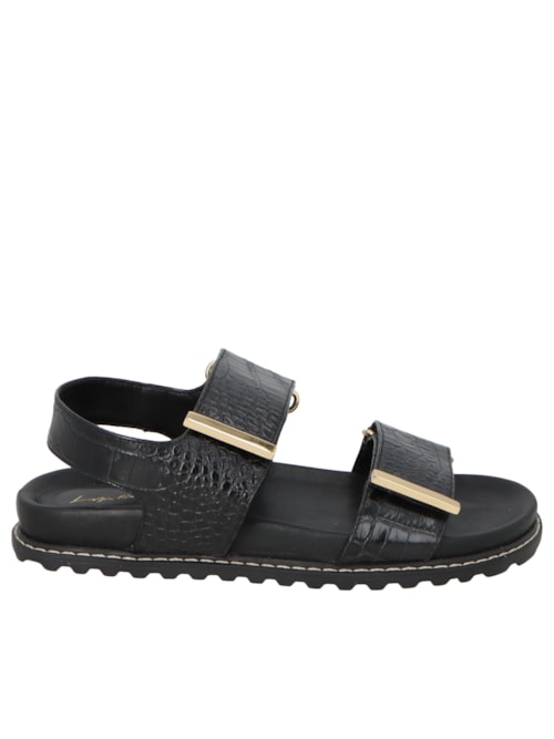 Sandália Feminina Croco Dacar - Preto