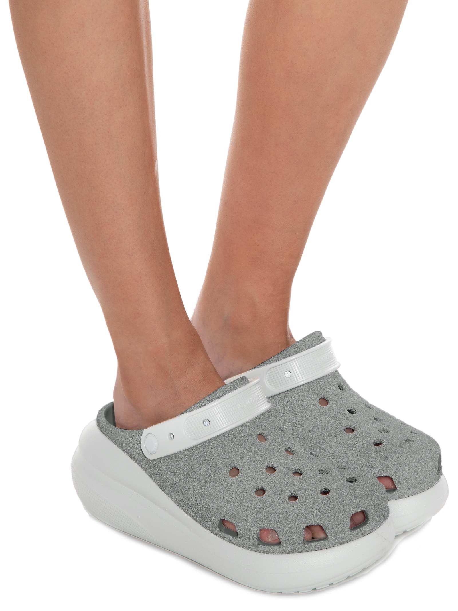 Sandália Feminina Crush Clog Atmosphere Reflective - Crocs - Cinza