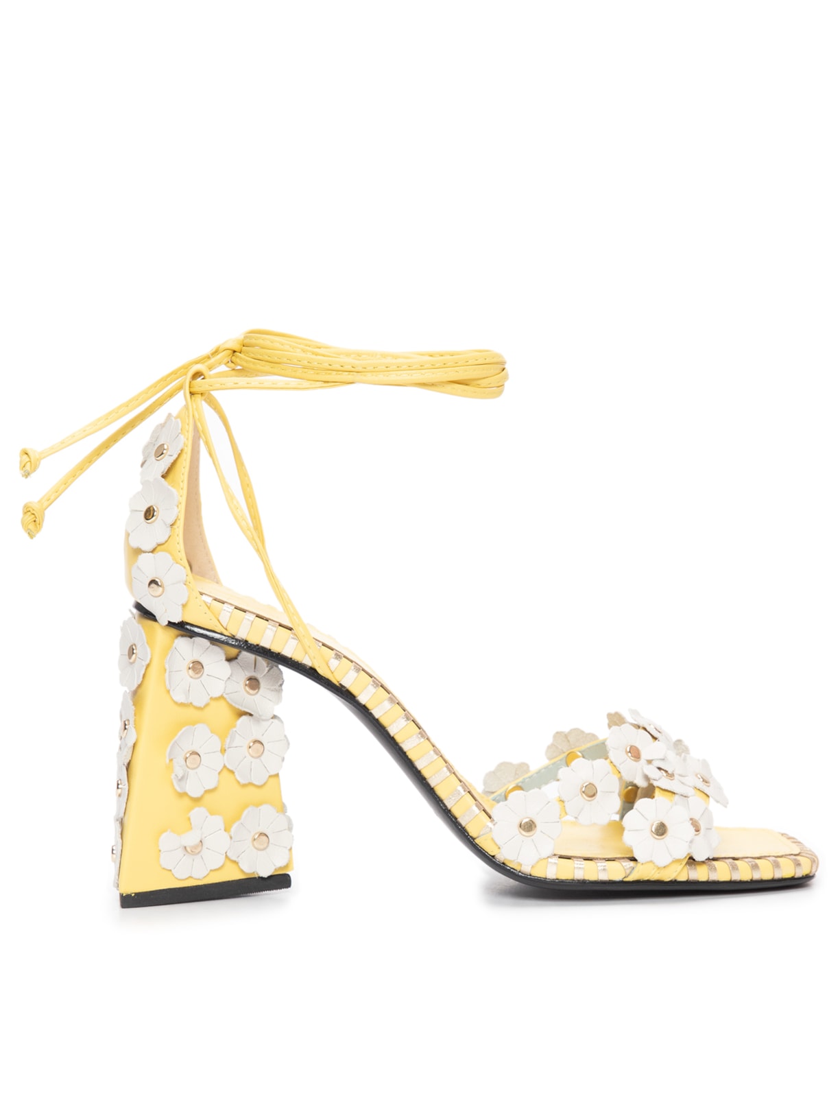 Sandália Feminina Daisy Flat Off - Amarelo