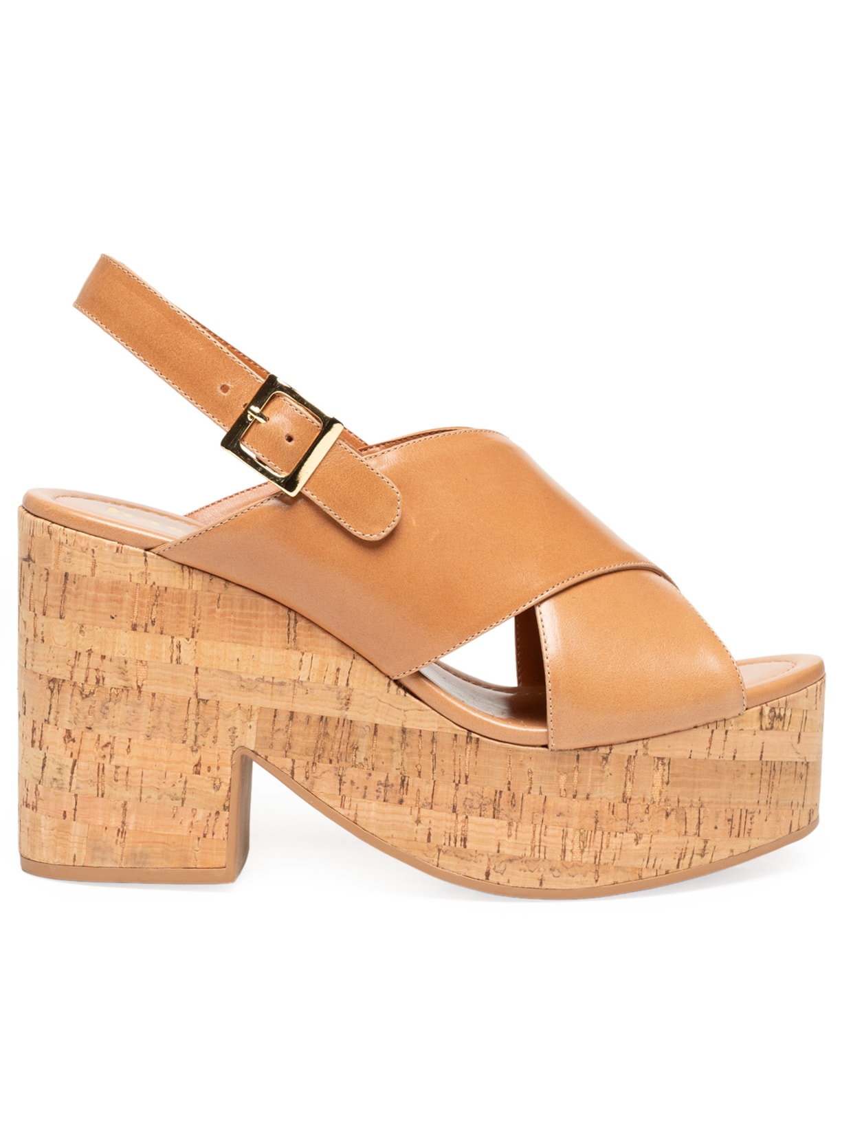 Sandália Feminina De Couro - Bege