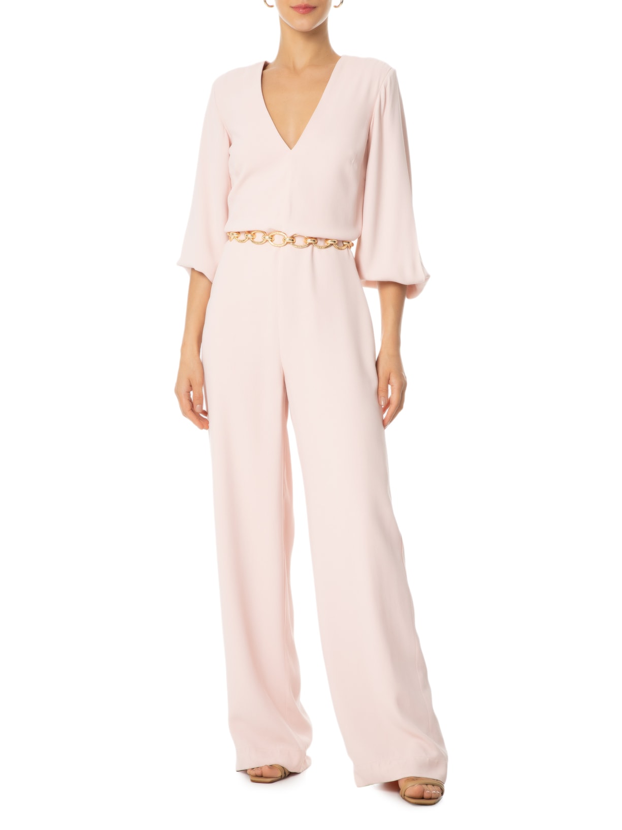 Sandália Feminina Deluxe Nappa Bege Schutz