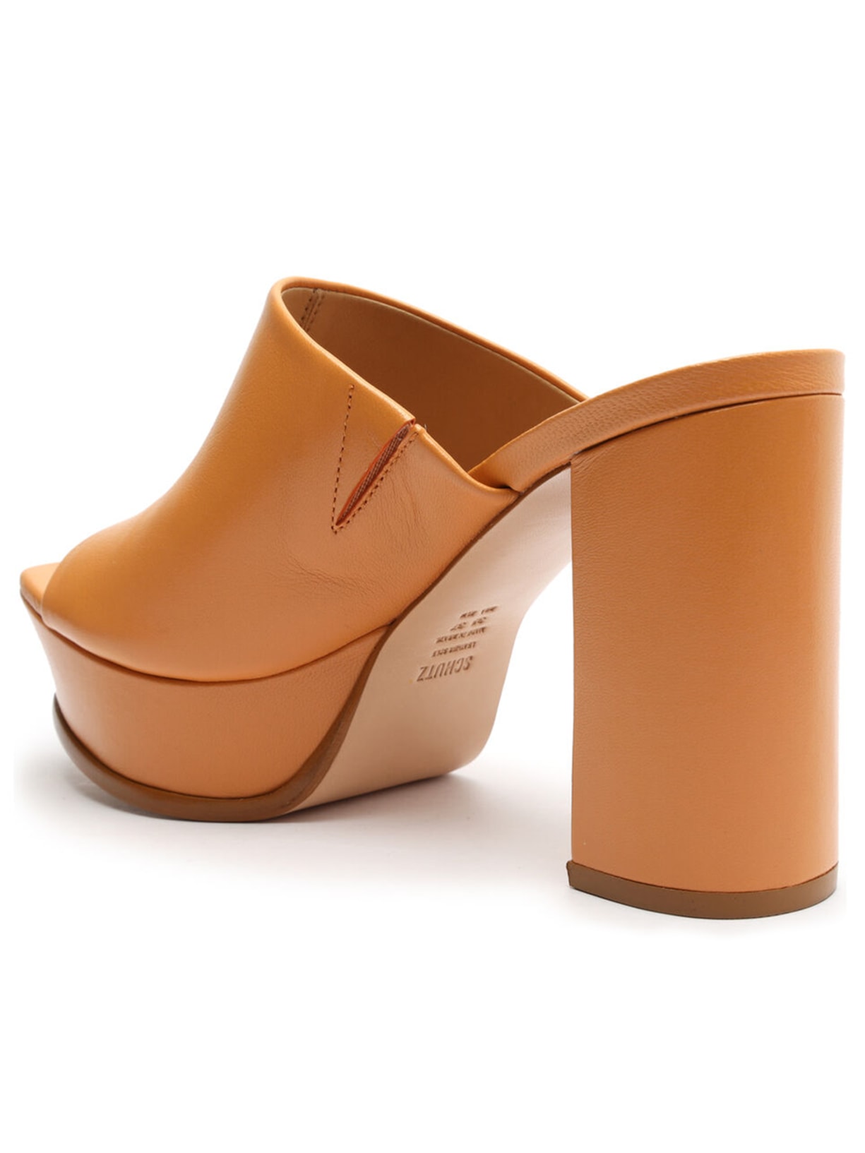 Sandália Feminina Deluxe Nappa Laranja Schutz