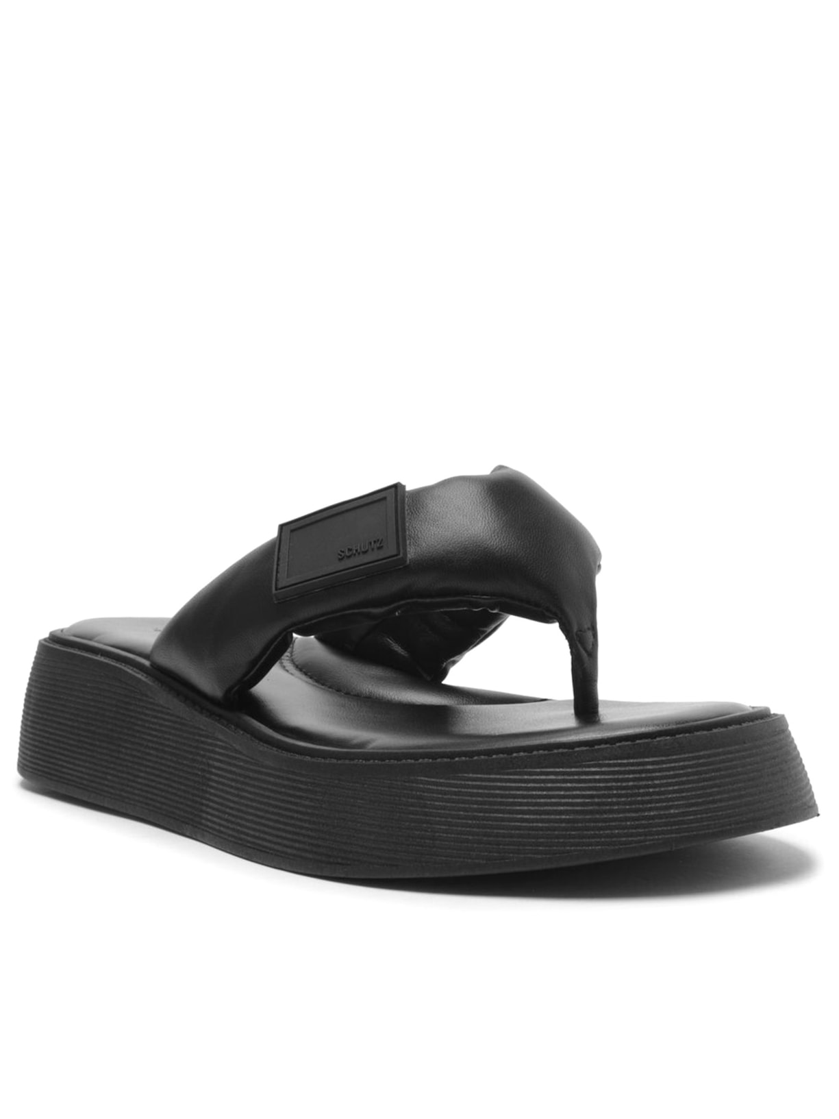 Sandália Feminina Deluxe Nappa Preto Schutz