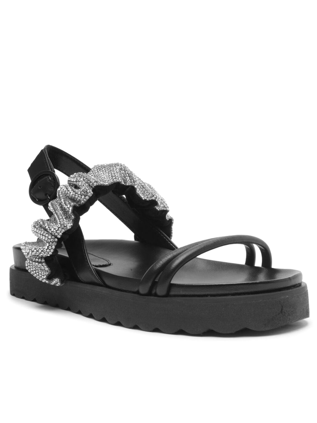 Sandália Feminina Deluxe Nappa Preto Schutz