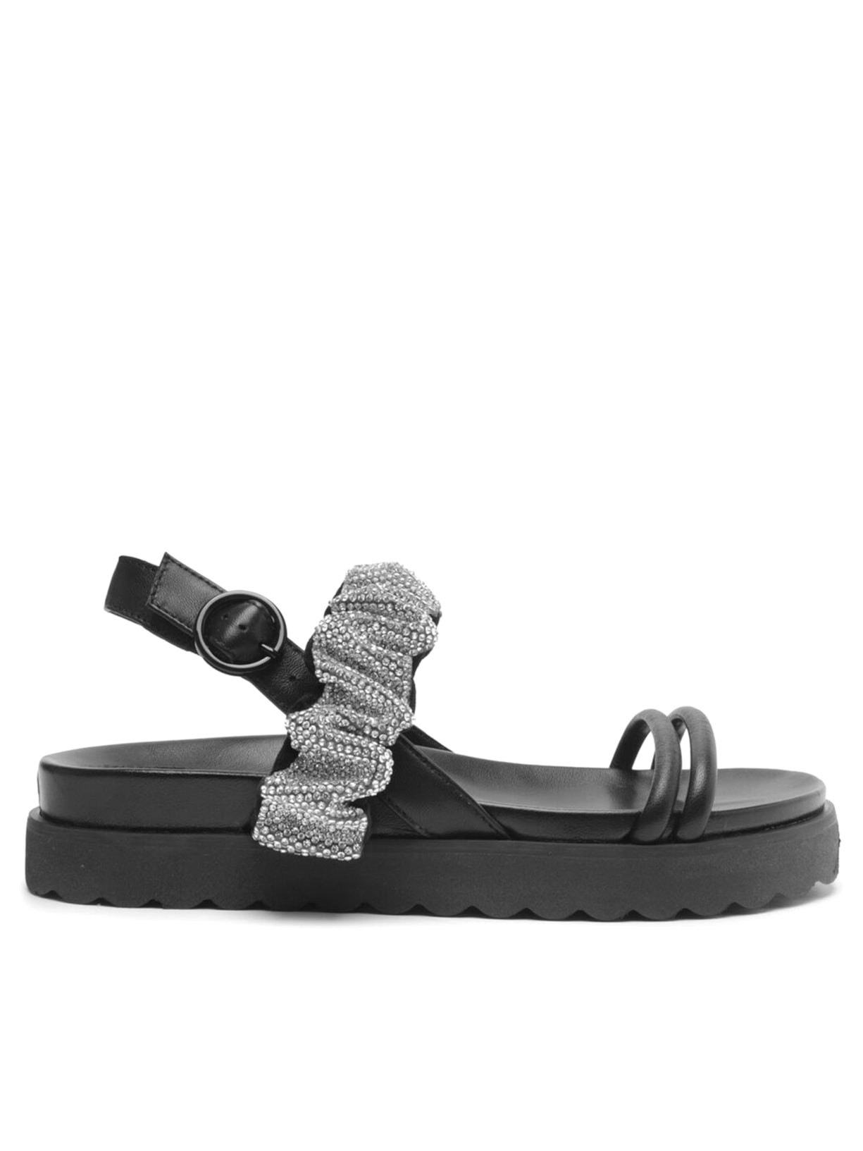 Sandália Feminina Deluxe Nappa - Preto