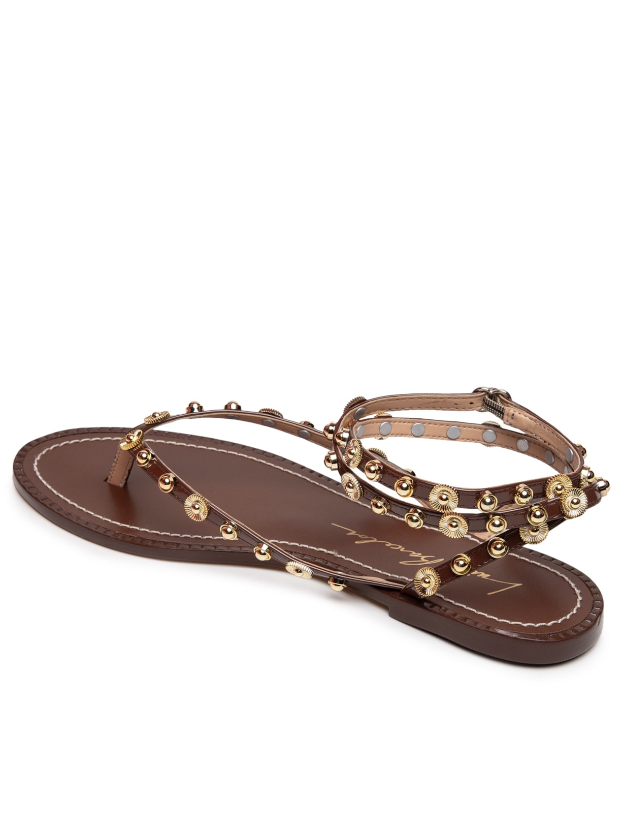 Sandália Feminina Ecolux Ganache Marrom Luiza Barcelos
