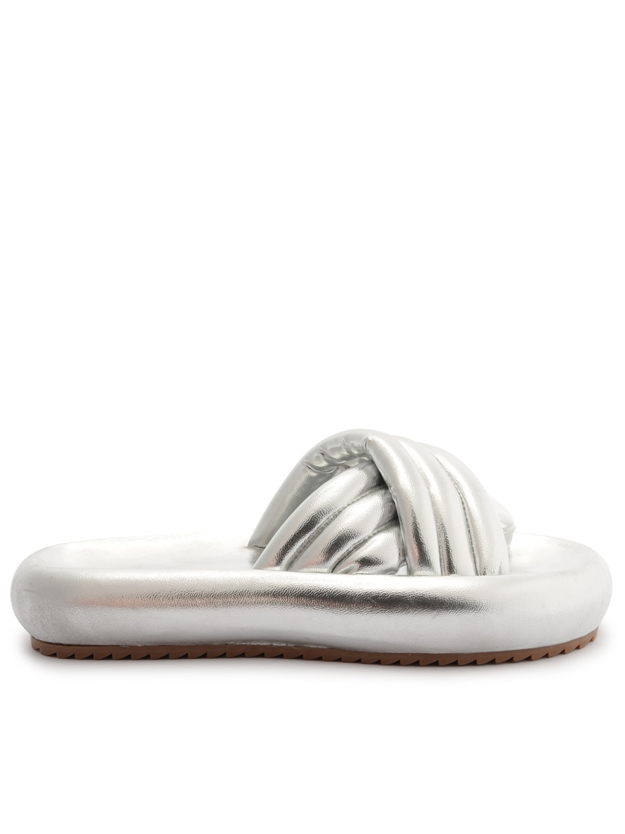 Sandália Feminina Ecowear Capra - Prata