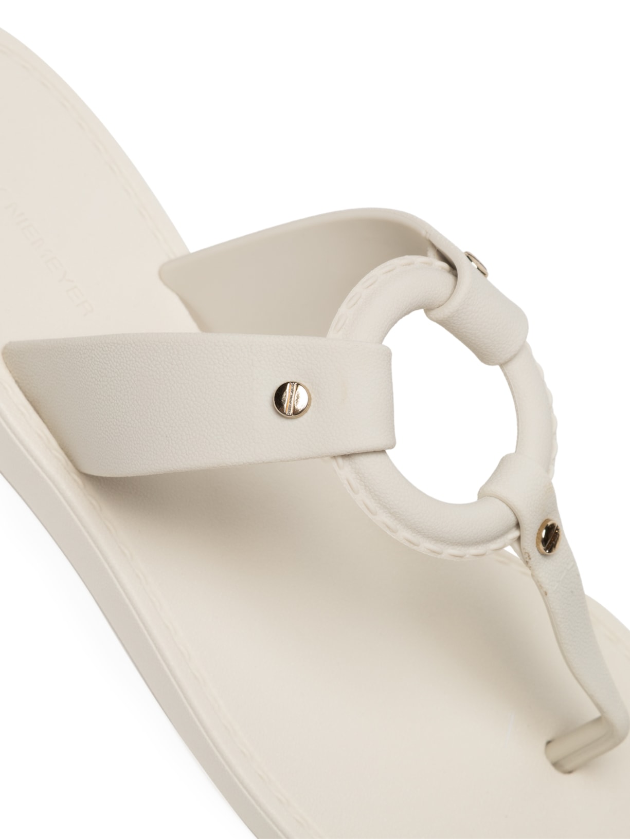 Sandália Feminina Elo Rebites Branco Lenny Niemeyer