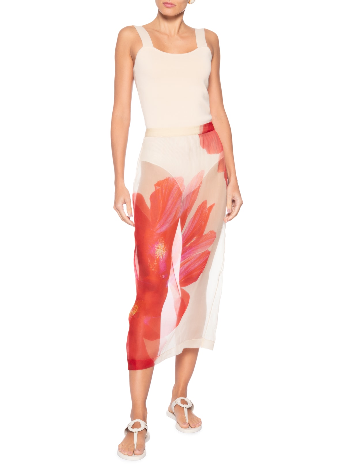 Sandália Feminina Elo Rebites Branco Lenny Niemeyer