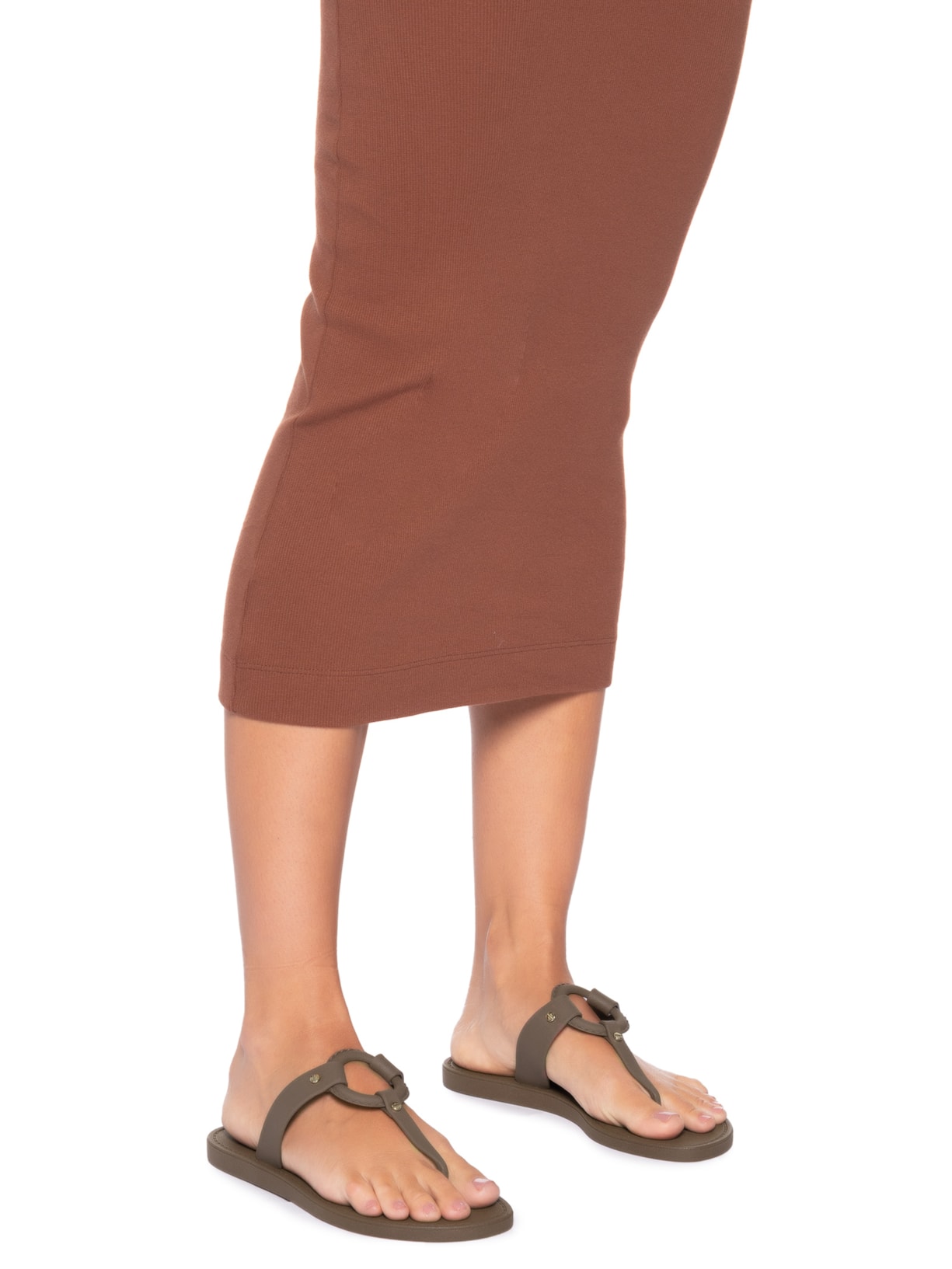 Sandália Feminina Elo Rebites Marrom Lenny Niemeyer