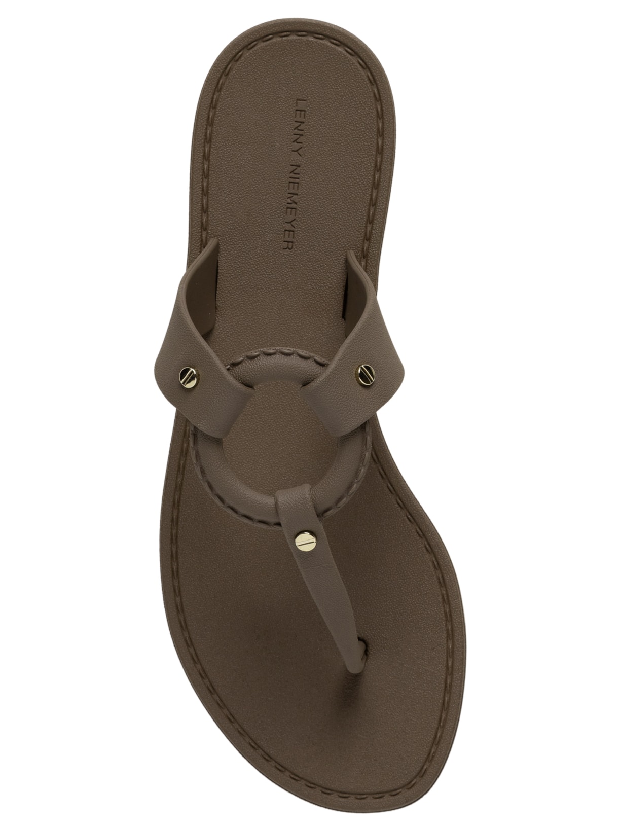 Sandália Feminina Elo Rebites Marrom Lenny Niemeyer