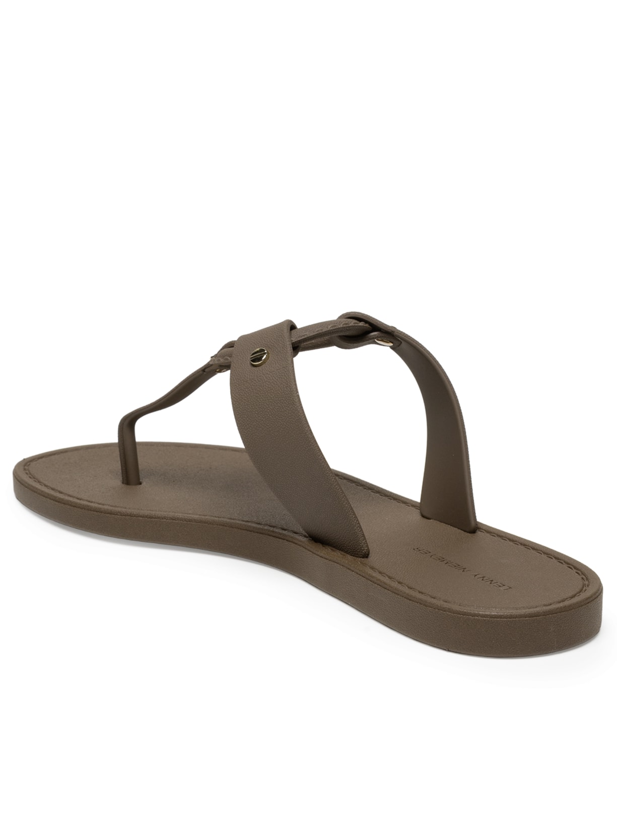 Sandália Feminina Elo Rebites Marrom Lenny Niemeyer