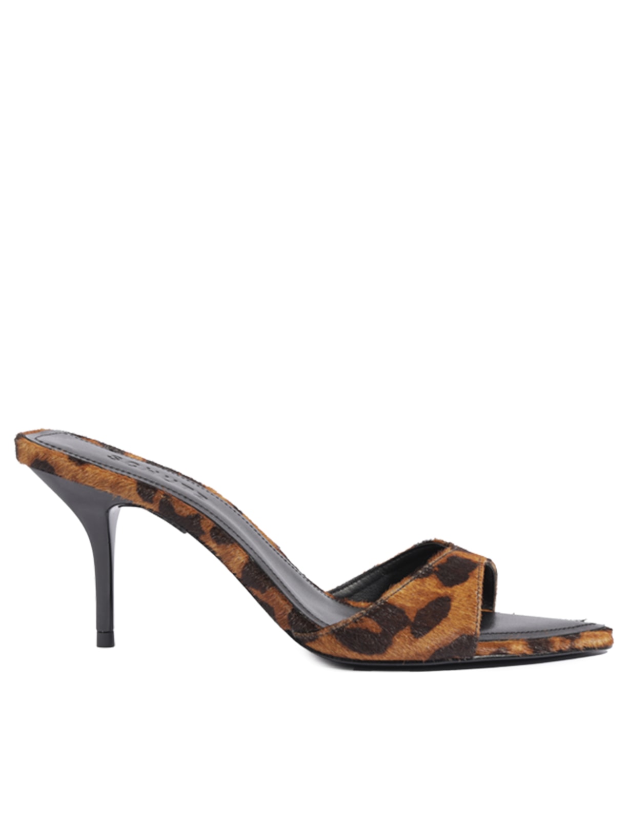 Sandália Feminina Eloide Couro Animal Print Schutz