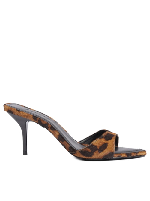 Sandália Feminina Eloide Couro - Animal Print