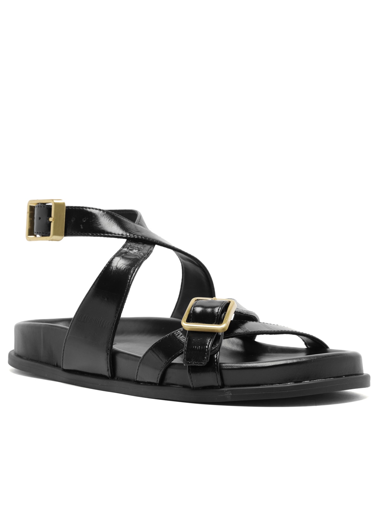 Sandália Feminina Enguia Casein Preto Arezzo