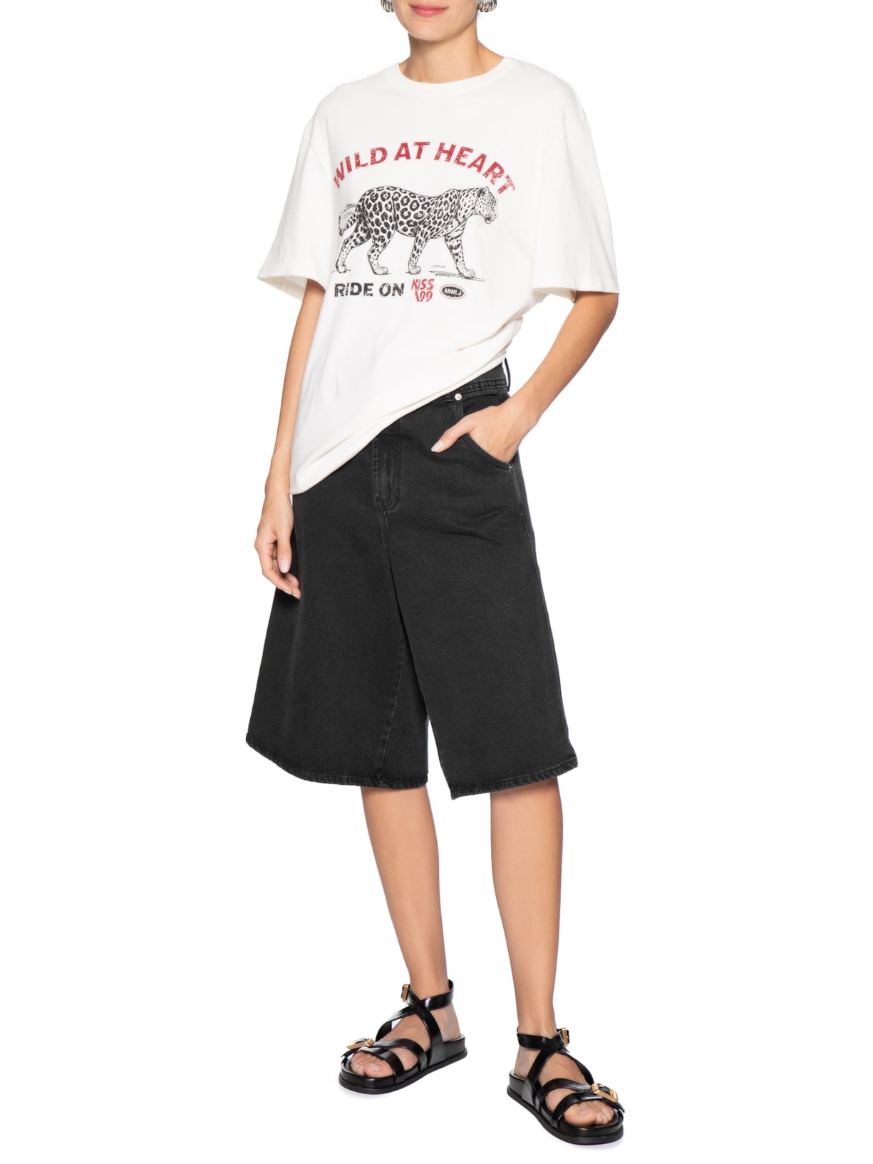 Sandália Feminina Enguia Casein Preto Arezzo