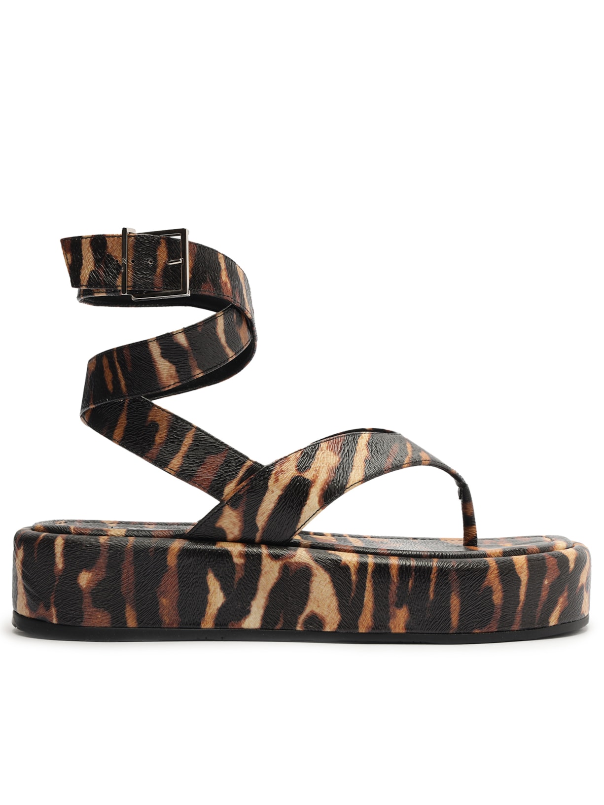 Sandália Feminina Feline Print - Animal Print