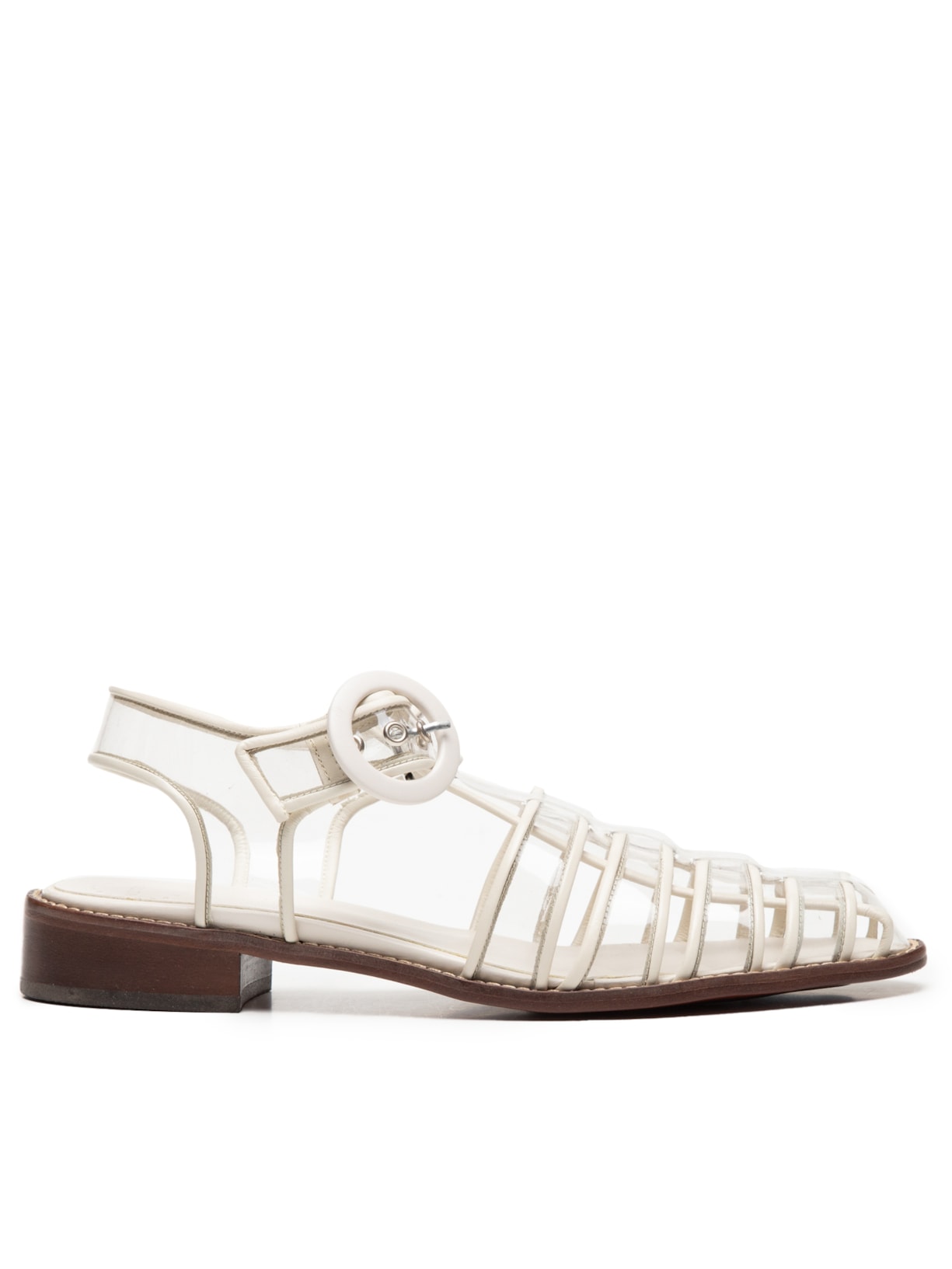 Sandália Feminina Fisherman Cristal - Off White