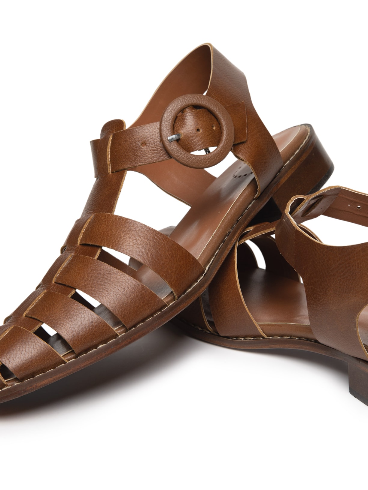 Sandália Feminina Fisherman Sandal Marrom Manolita