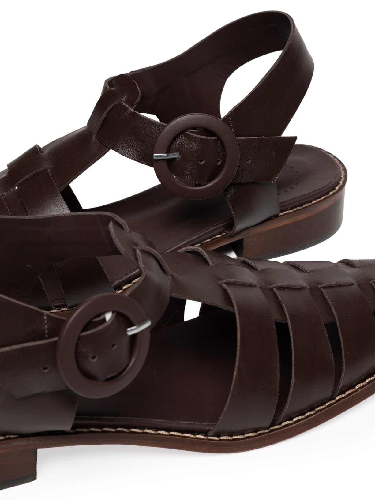 Sandália Feminina Fisherman Sandal Marrom Manolita