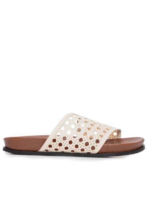 Sandália Feminina Flat Bk Palhoça - Marrom