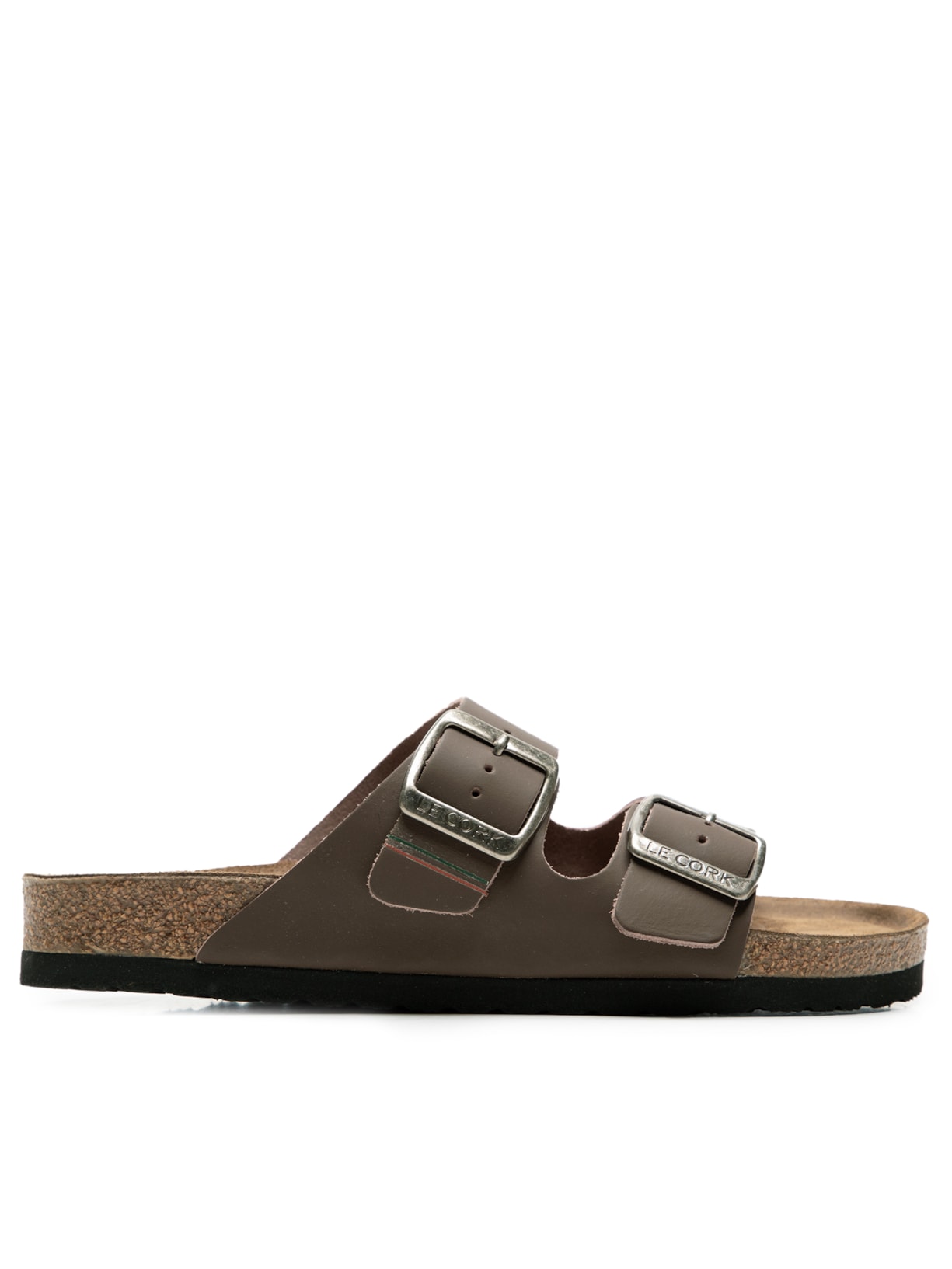 Sandália Feminina Flat Lisboa Estonado - Marrom