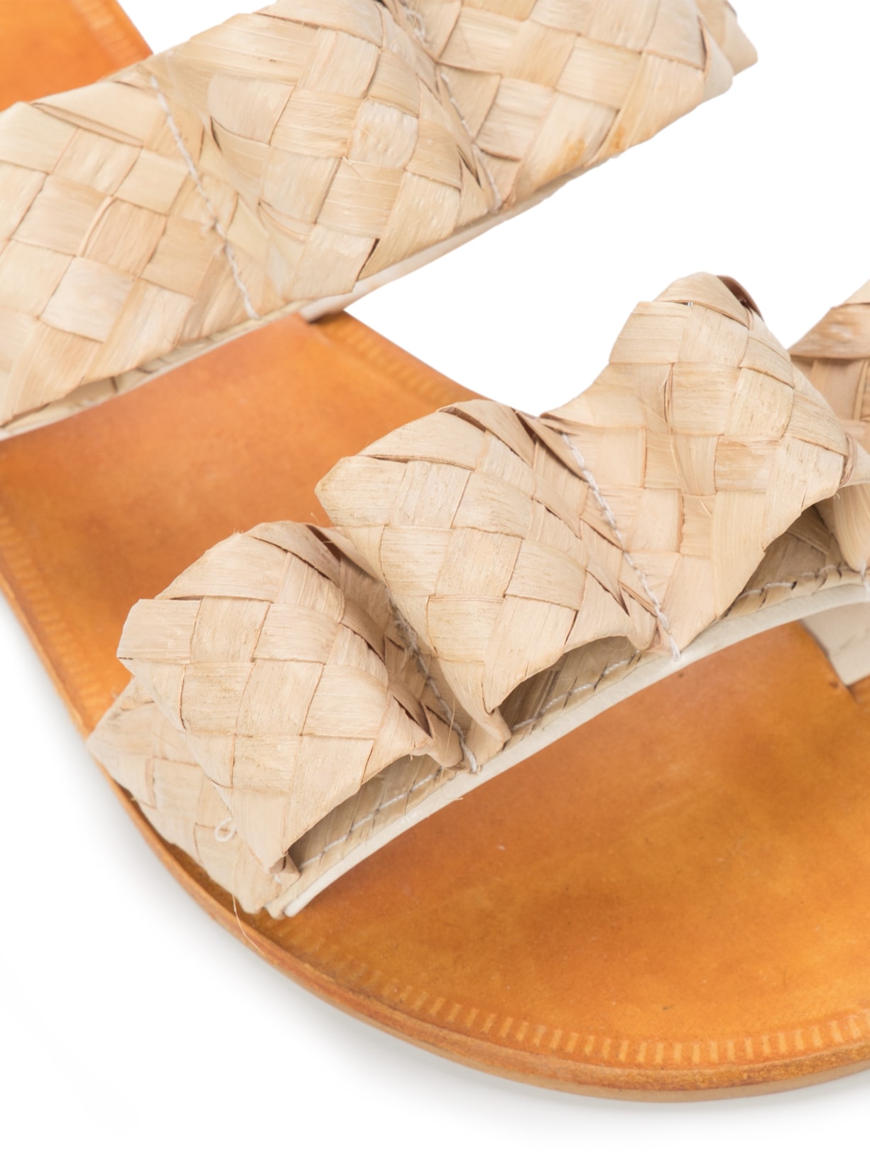 Sandália Feminina Flat Ondas Bege Amanda Medrado